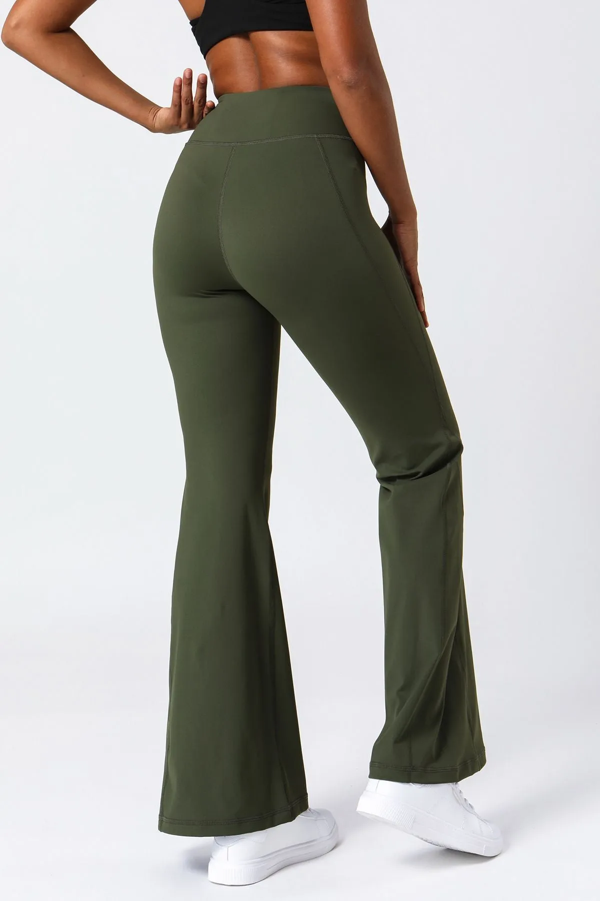 High Waist Tummy Control Flare Pants