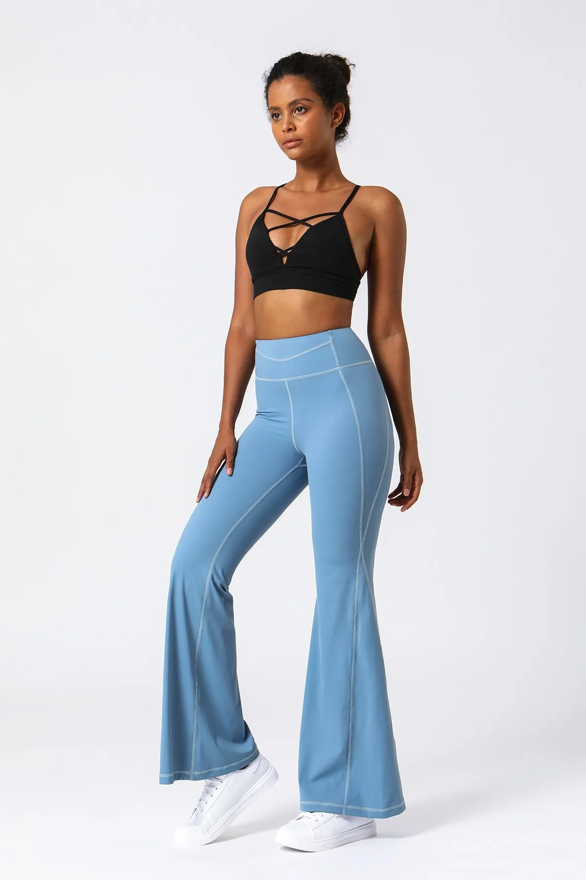 High Waist Tummy Control Flare Pants