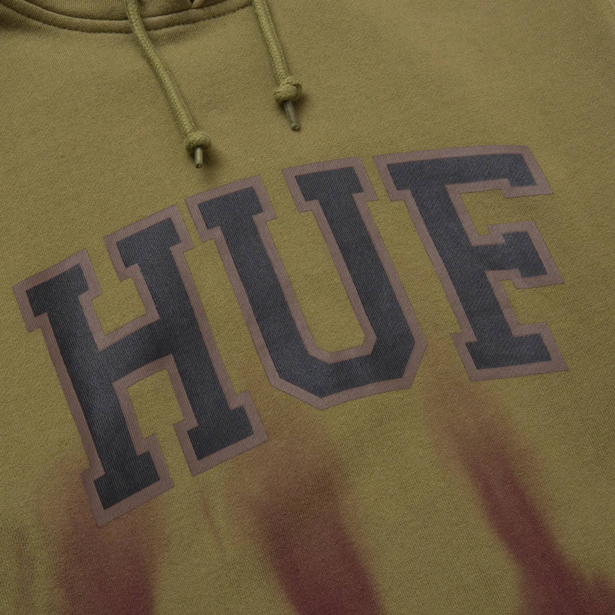 HUF HARTFORD TIEDYE P/O HOODIE // OLIVE