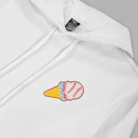 Ice Cream Baseball Patch Hoodie