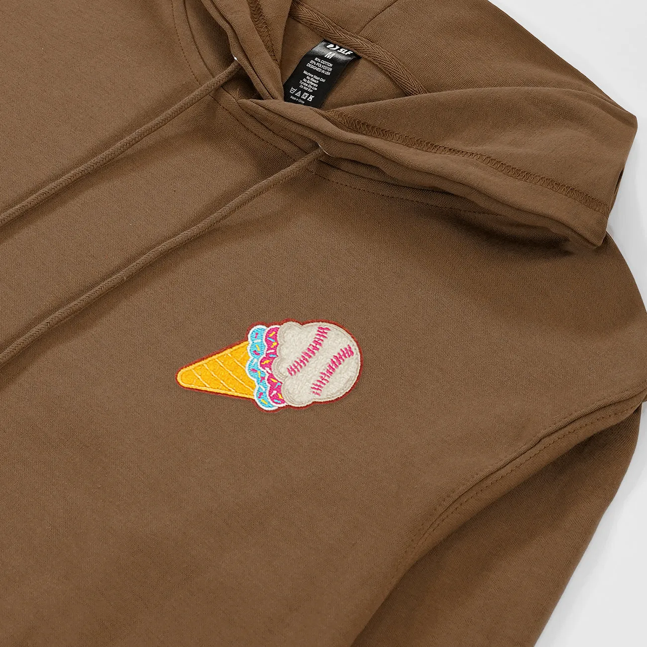 Ice Cream Baseball Patch Hoodie