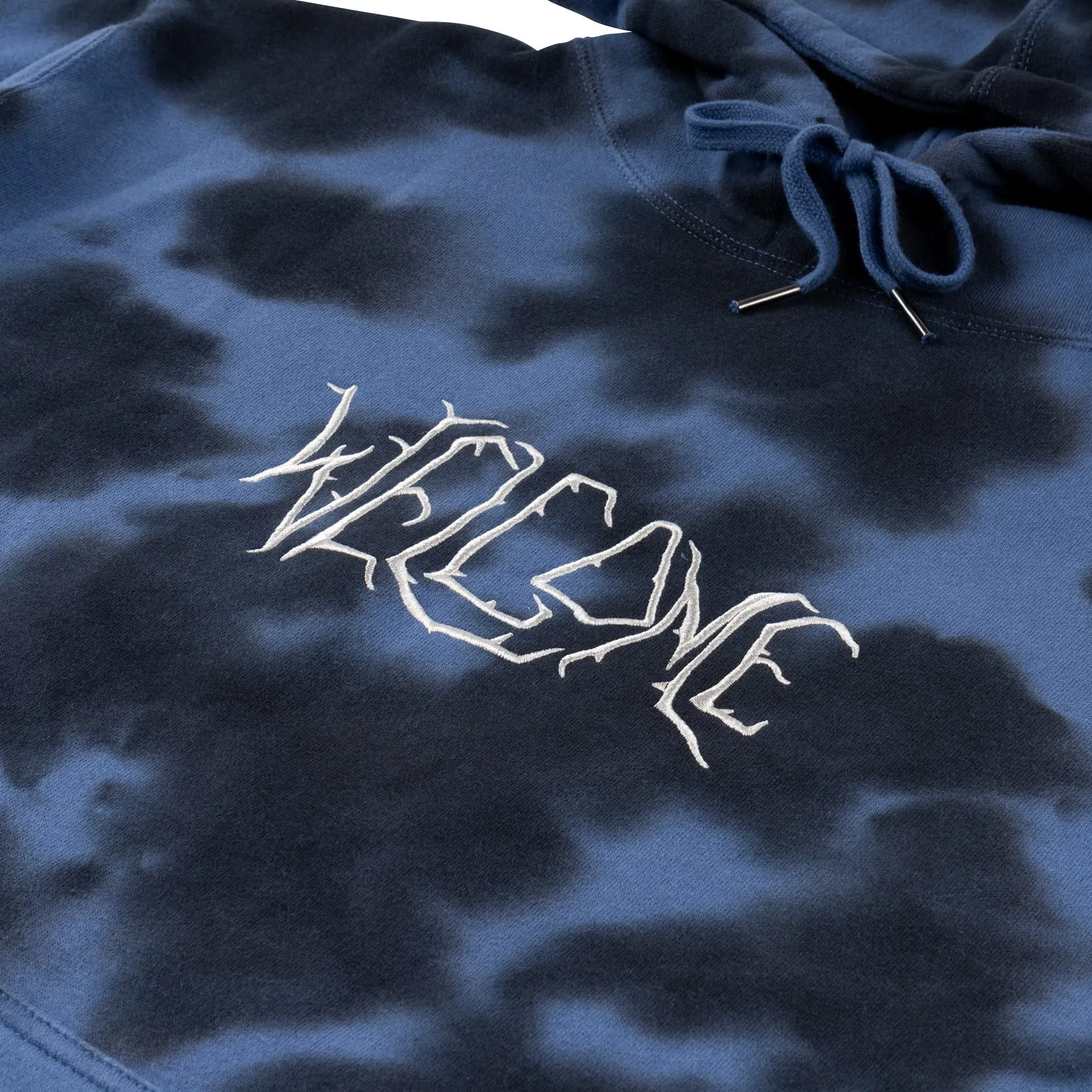 Inkblot Tie-Dye Pullover Hoodie - Moonlight