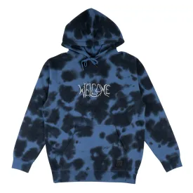 Inkblot Tie-Dye Pullover Hoodie - Moonlight