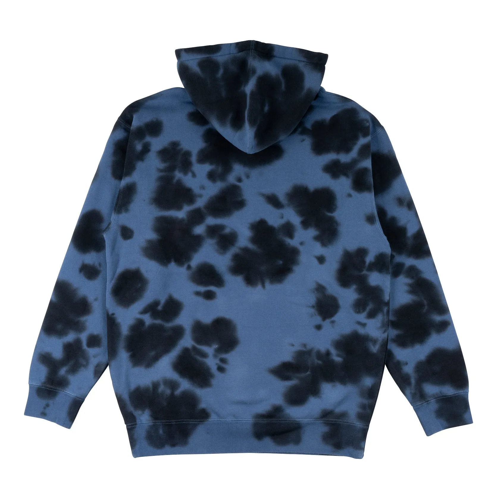 Inkblot Tie-Dye Pullover Hoodie - Moonlight