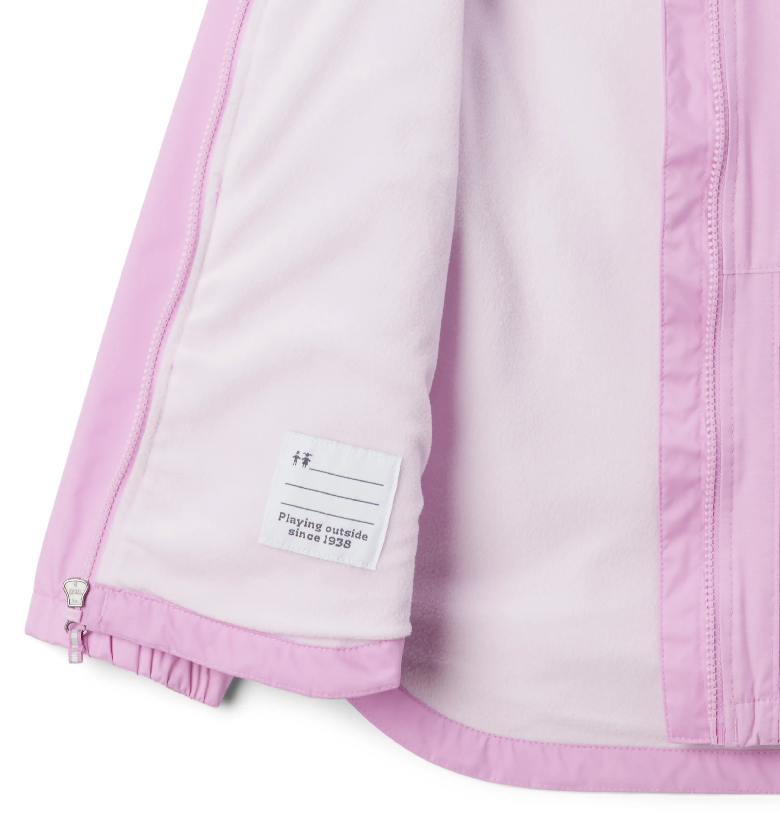 KID'S RAINY TRAILSFLEECE LINED JACKET - COSMOS PINK