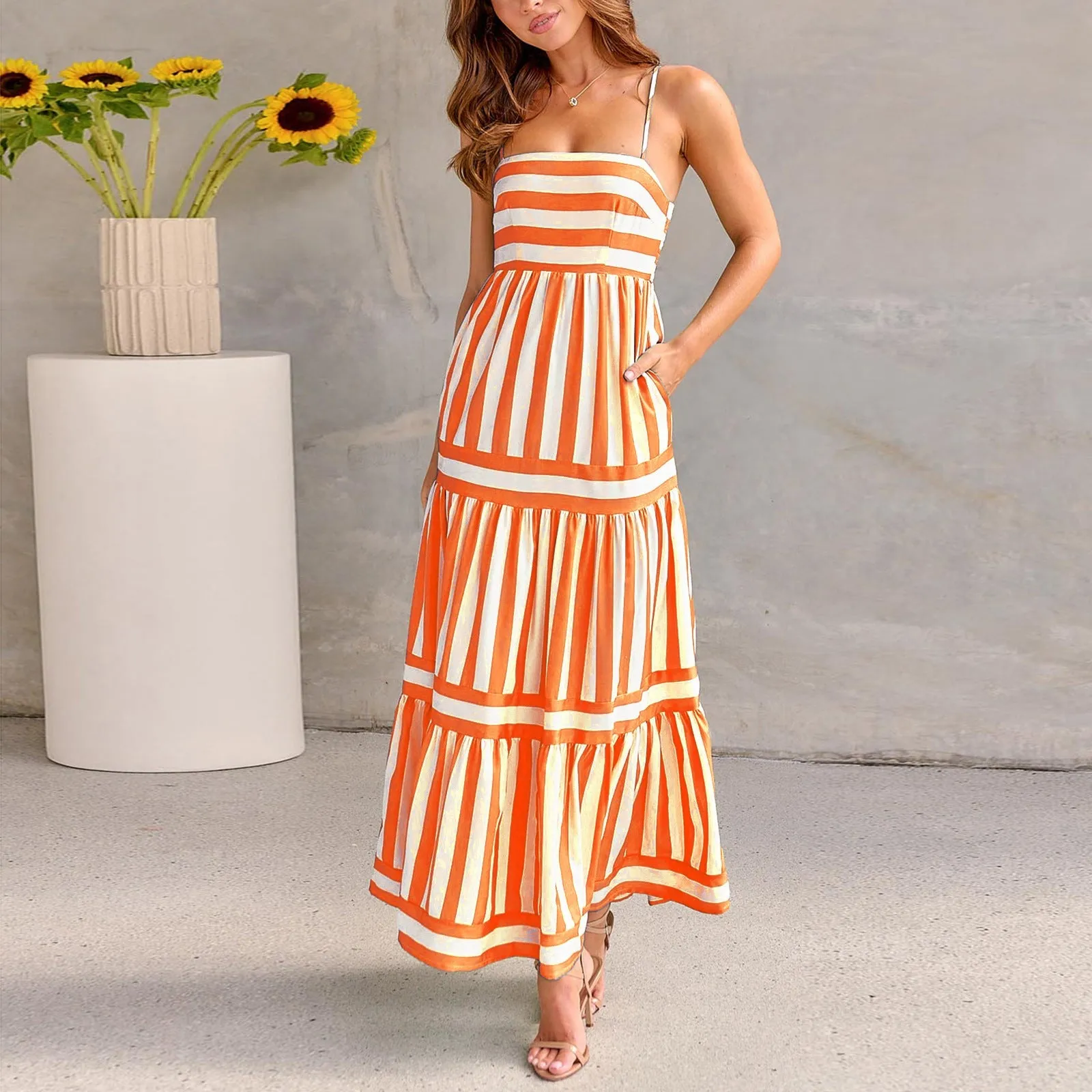 Lapa Color Block Maxi Dress