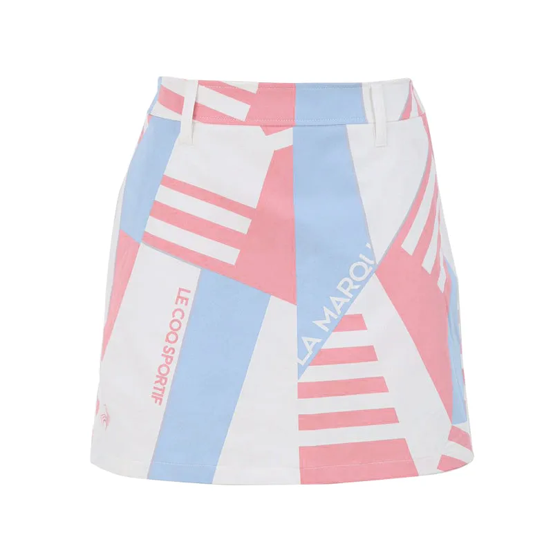 LE COQ SPORTIF GOLF Geometric Printed Skort (Blue)