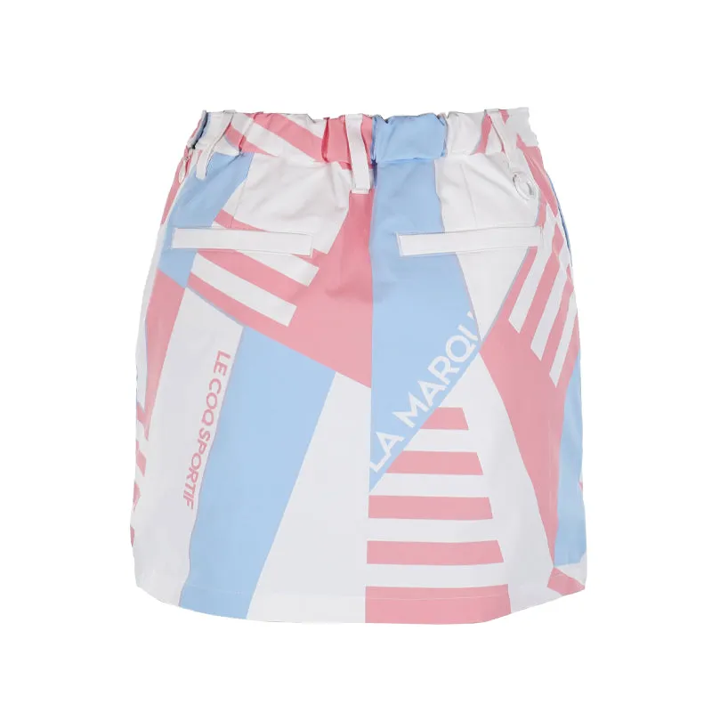 LE COQ SPORTIF GOLF Geometric Printed Skort (Blue)