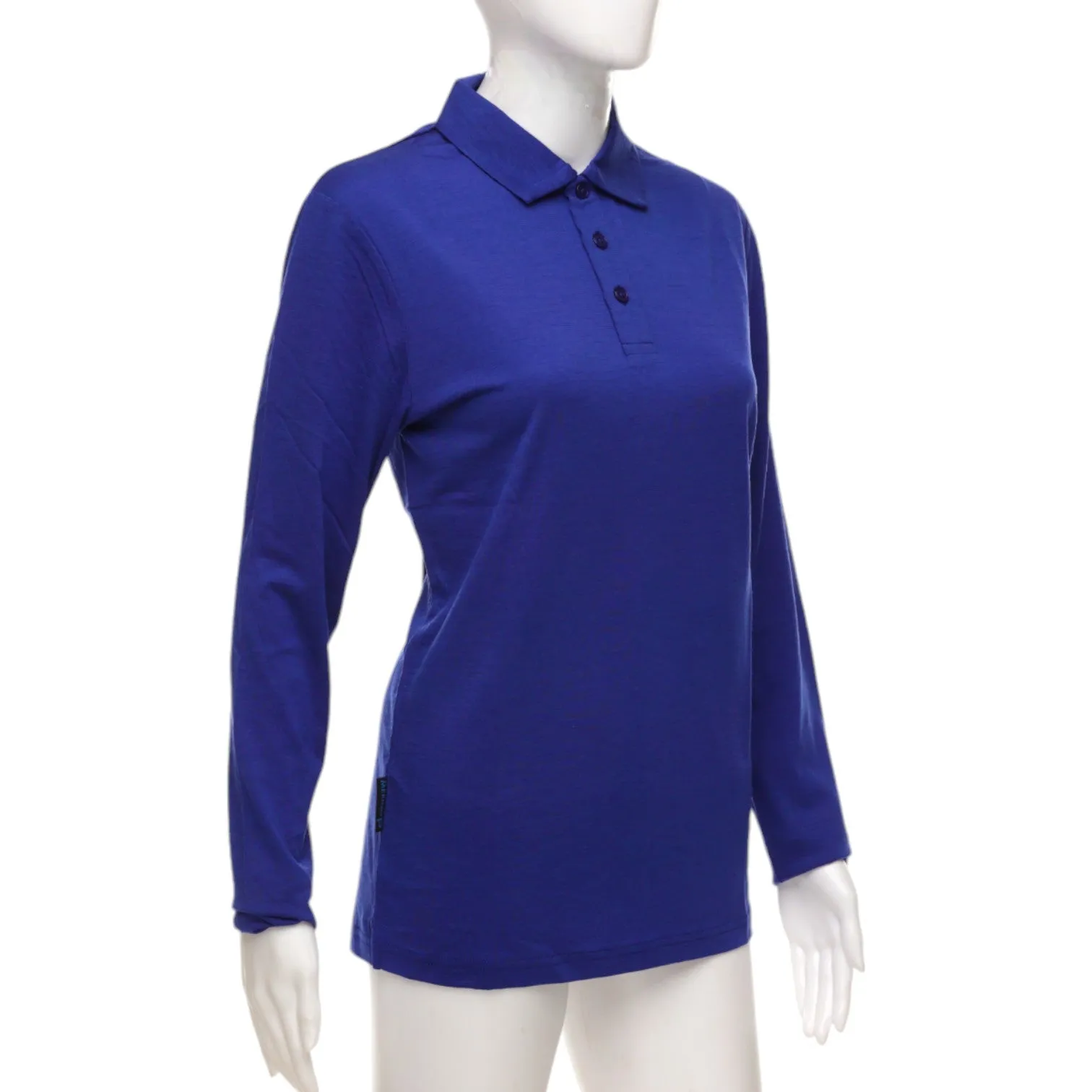 Long Sleeve Polo Shirt - Mazarine Blue - Unisex