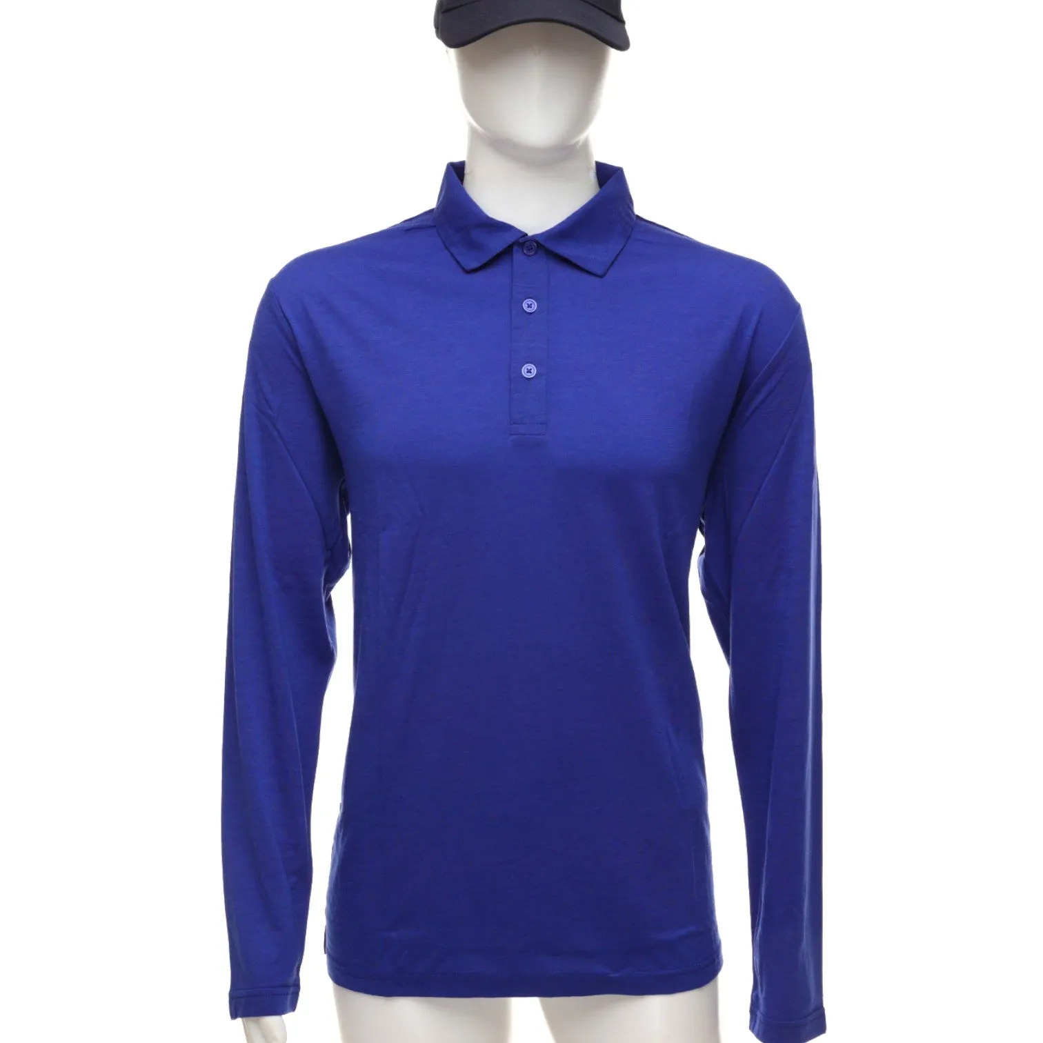 Long Sleeve Polo Shirt - Mazarine Blue - Unisex