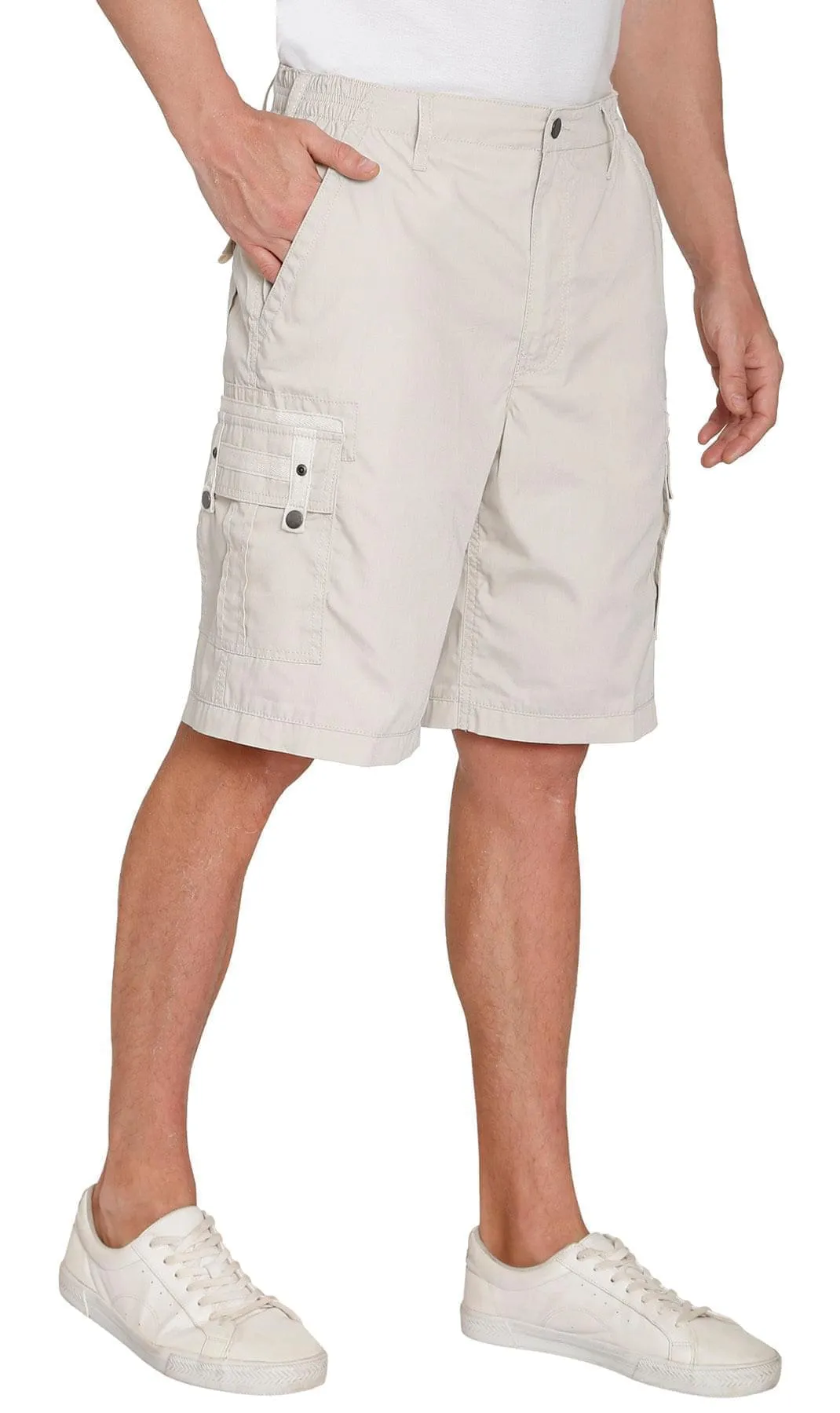 Men's Elastic Waist Cargo Shorts – Comfort and Functionality for Any Adventure