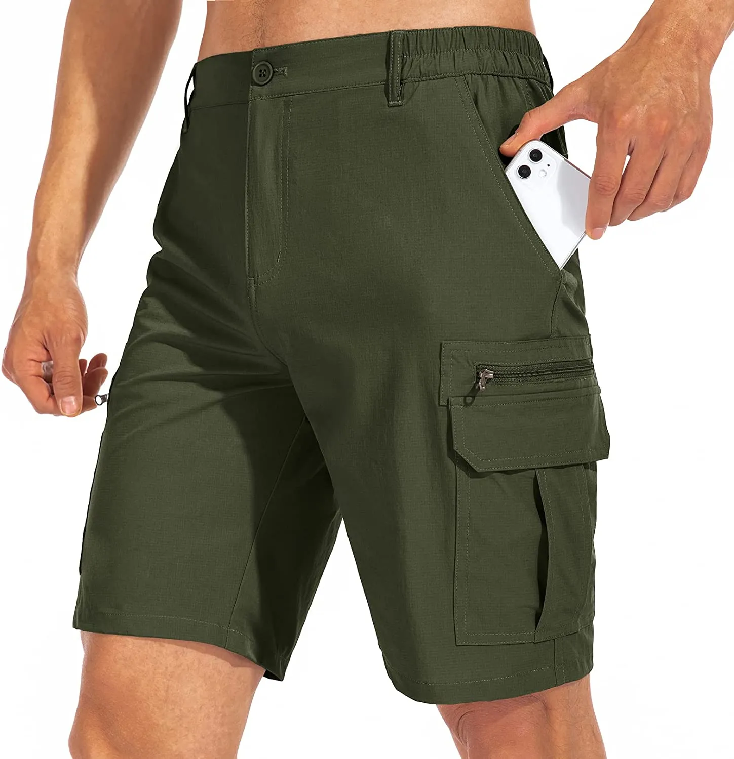 Mens Hiking Shorts Outdoor Casual Lightweight Quick Dry Shorts Tactical Shorts Hiking Cargo Shorts