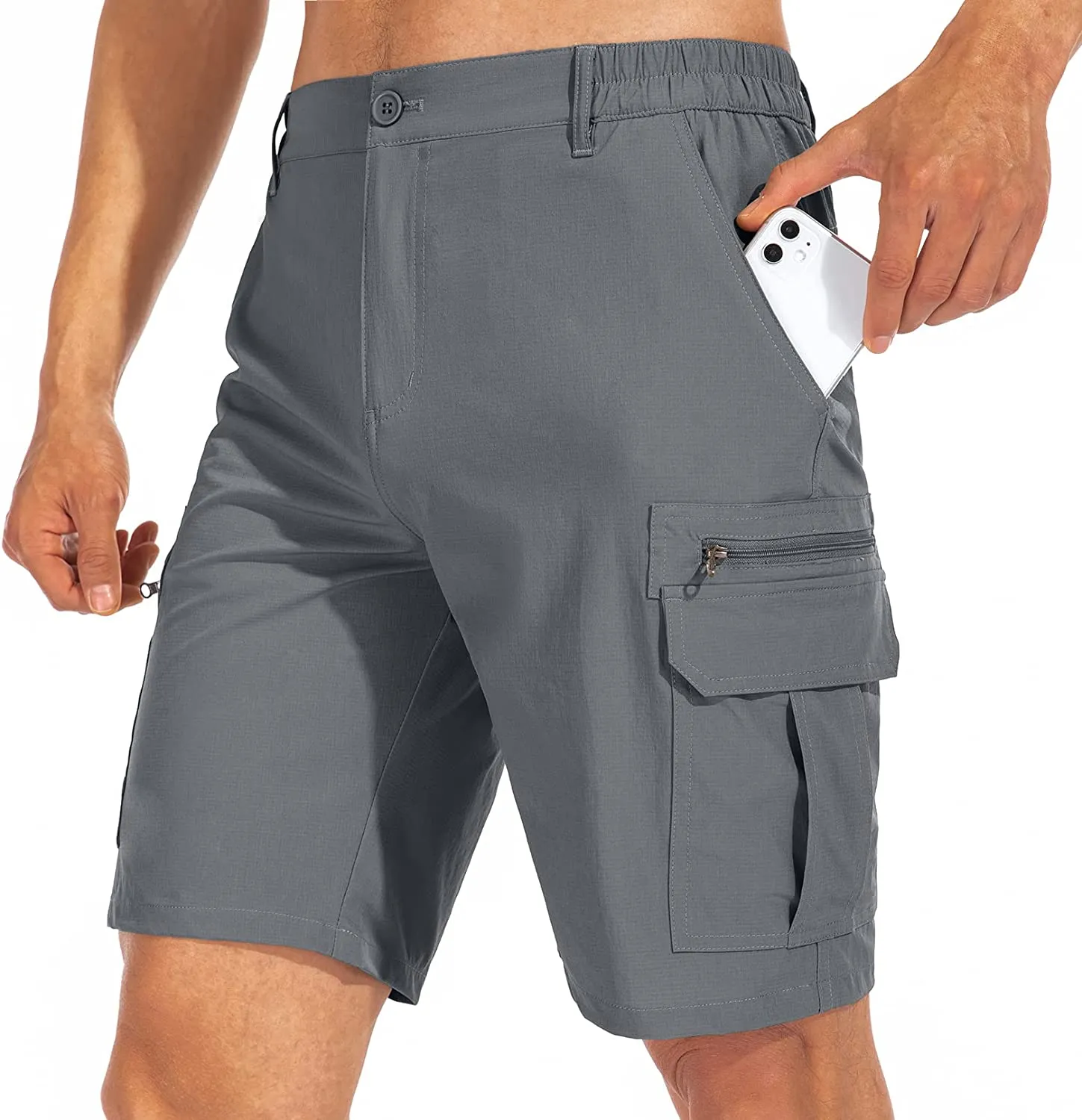 Mens Hiking Shorts Outdoor Casual Lightweight Quick Dry Shorts Tactical Shorts Hiking Cargo Shorts