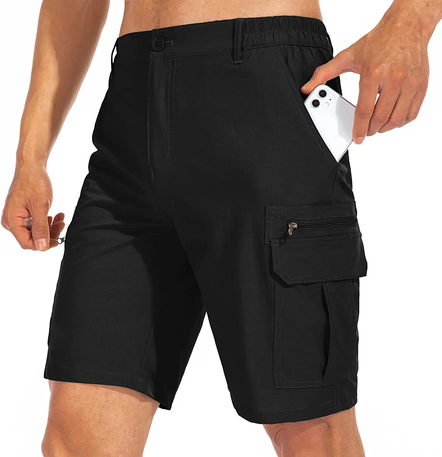 Mens Hiking Shorts Outdoor Casual Lightweight Quick Dry Shorts Tactical Shorts Hiking Cargo Shorts