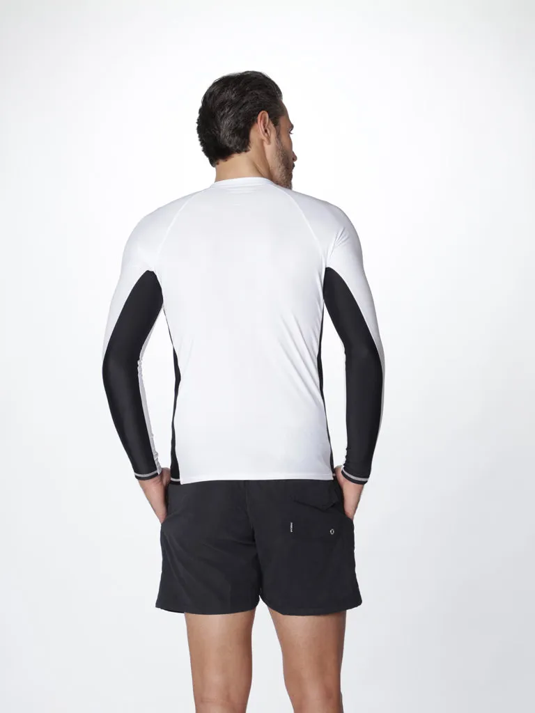 Men’s Long Sleeve Color Block Rash Guard