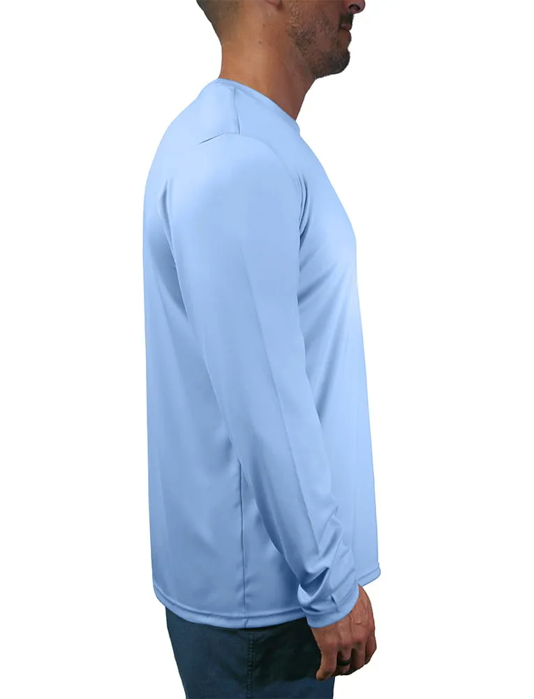 Men's Long Sleeve UV Fishing Shirt | Shark Design on Left Side by Rattlin Jack