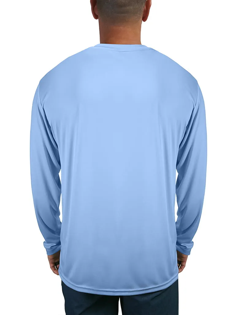 Men's Long Sleeve UV Fishing Shirt | Shark Design on Left Side by Rattlin Jack