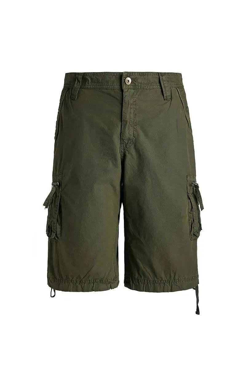 Mens Red Cargo Shorts