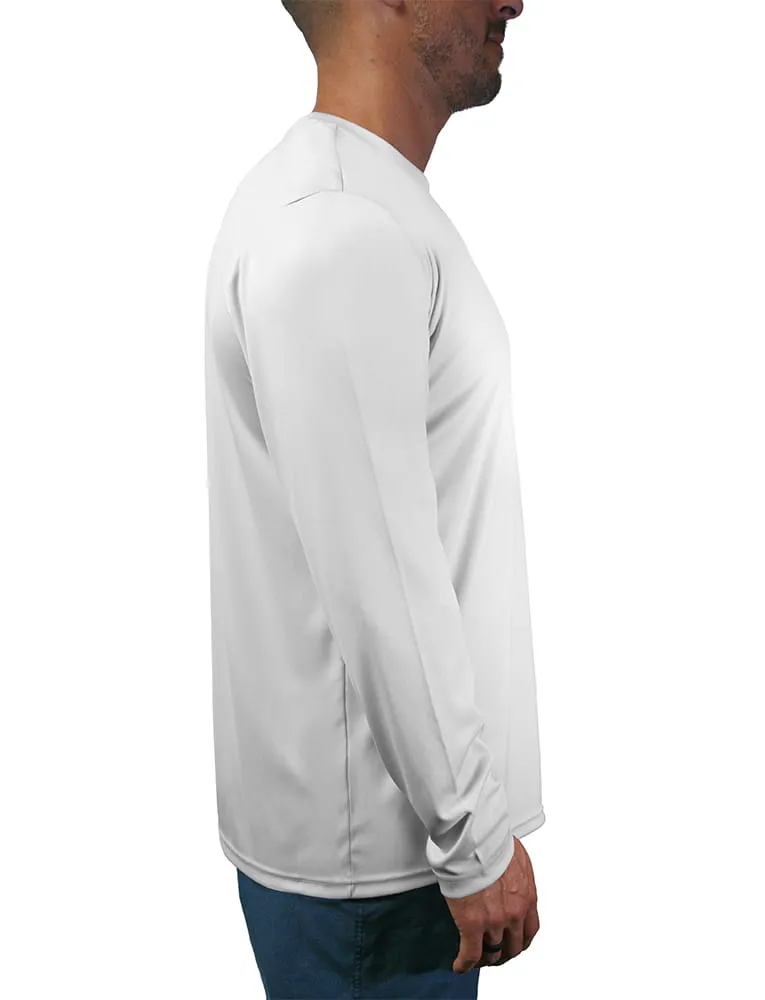 Men's Sun Protection Fishing Shirt with Long Sleeves | Tarpon Design on Left Side by Rattlin Jack