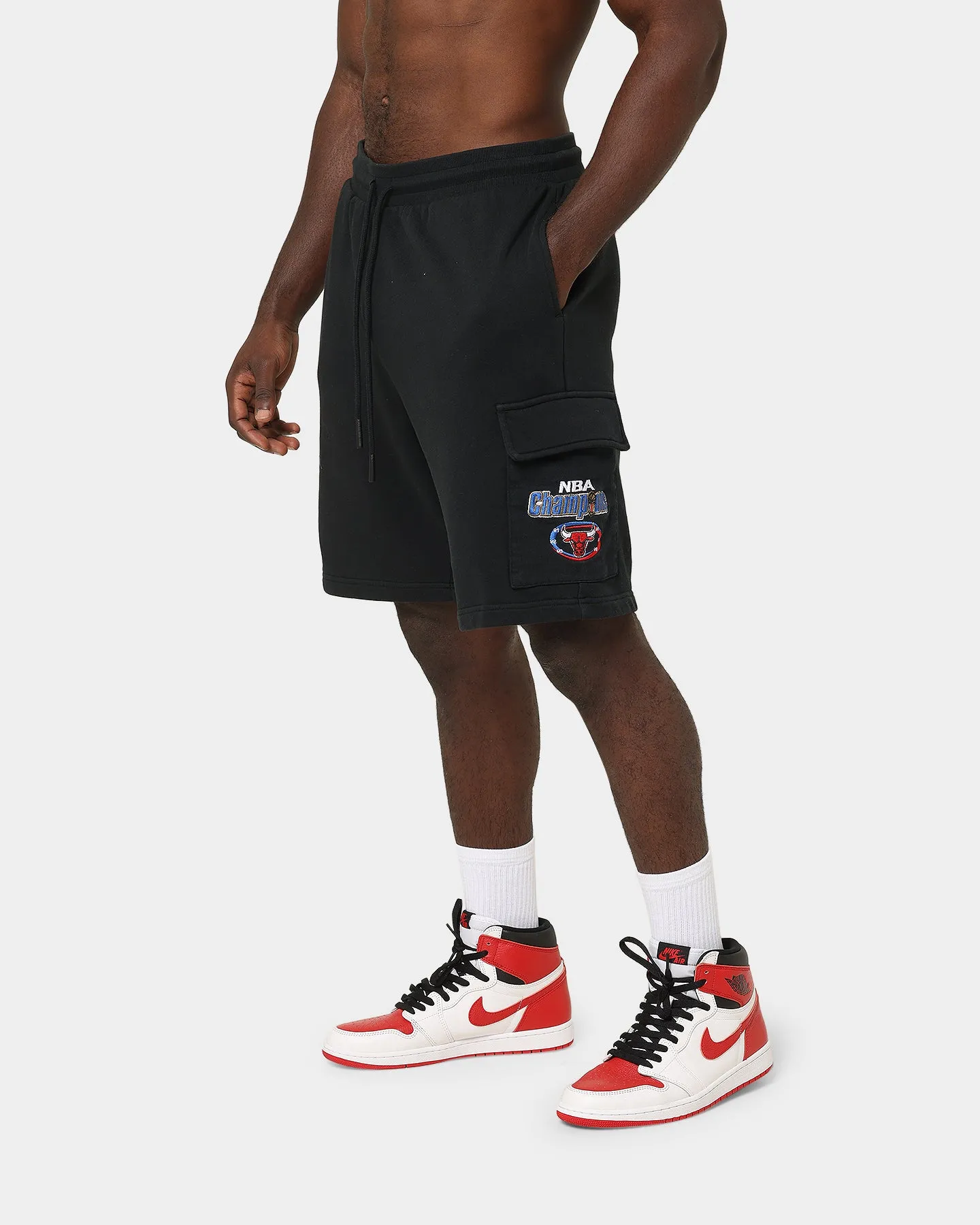 Mitchell & Ness Chicago Bulls Cargo Shorts Black