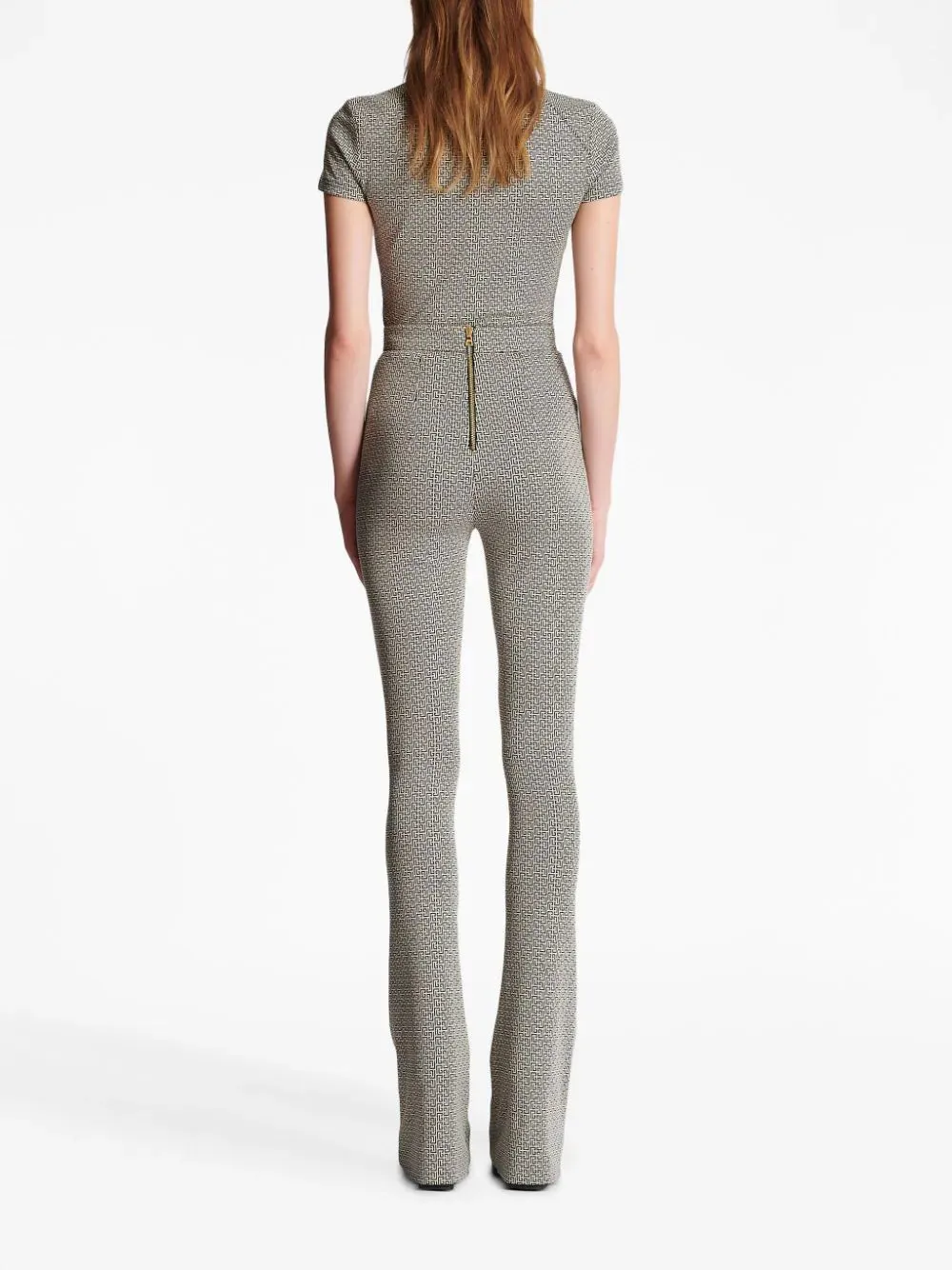 Monogram Jacquard Jersey Flare Pants