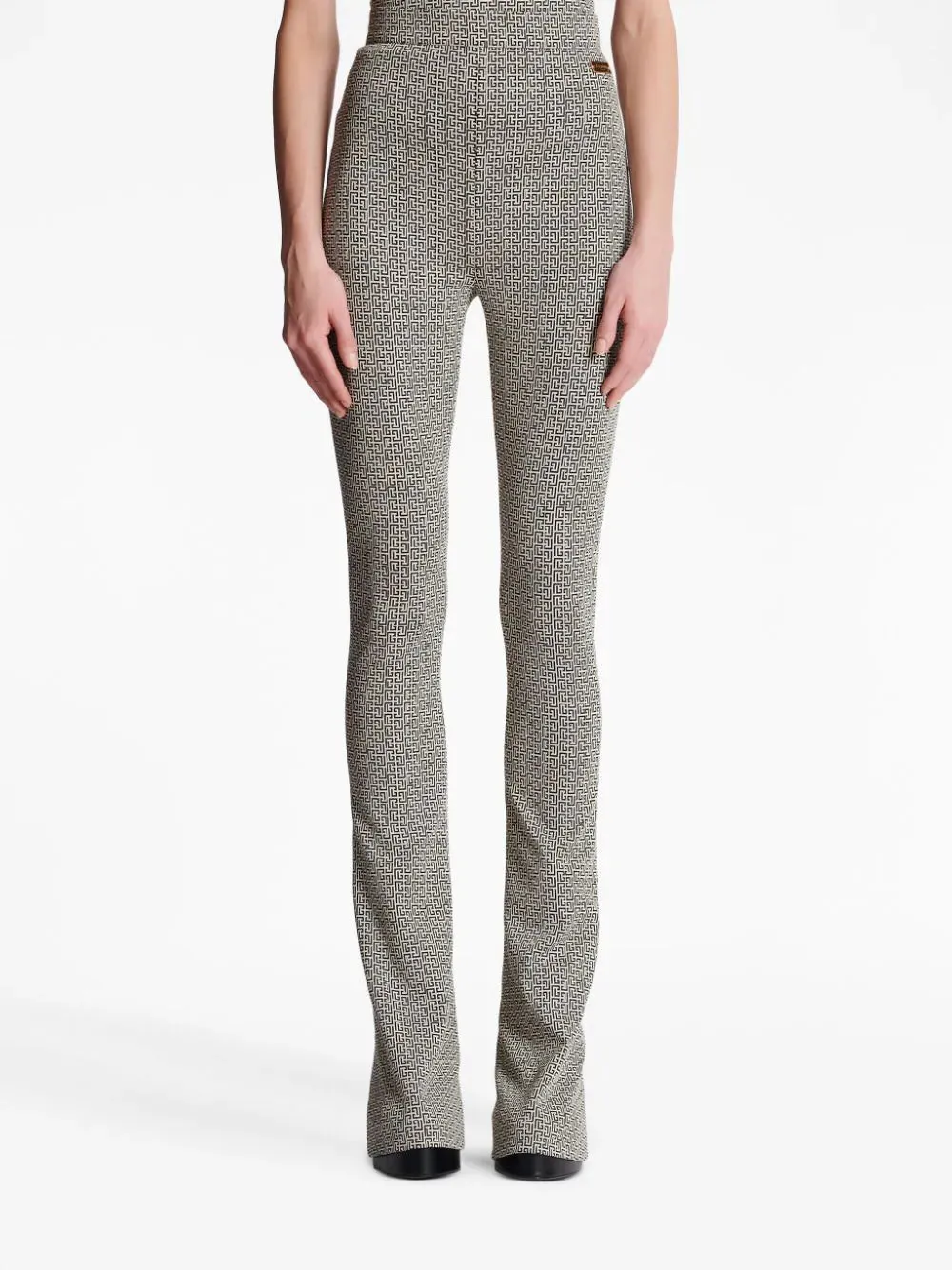 Monogram Jacquard Jersey Flare Pants