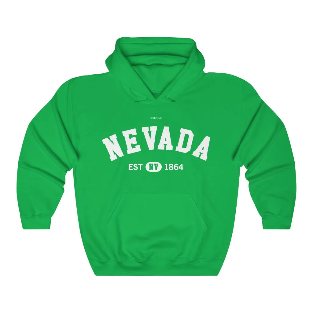 Nevada NV State, I Love Nevada Retro Vintage Home Pride Souvenir USA Gifts Travel Pullover Hoodie Men Women Hooded Sweatshirt