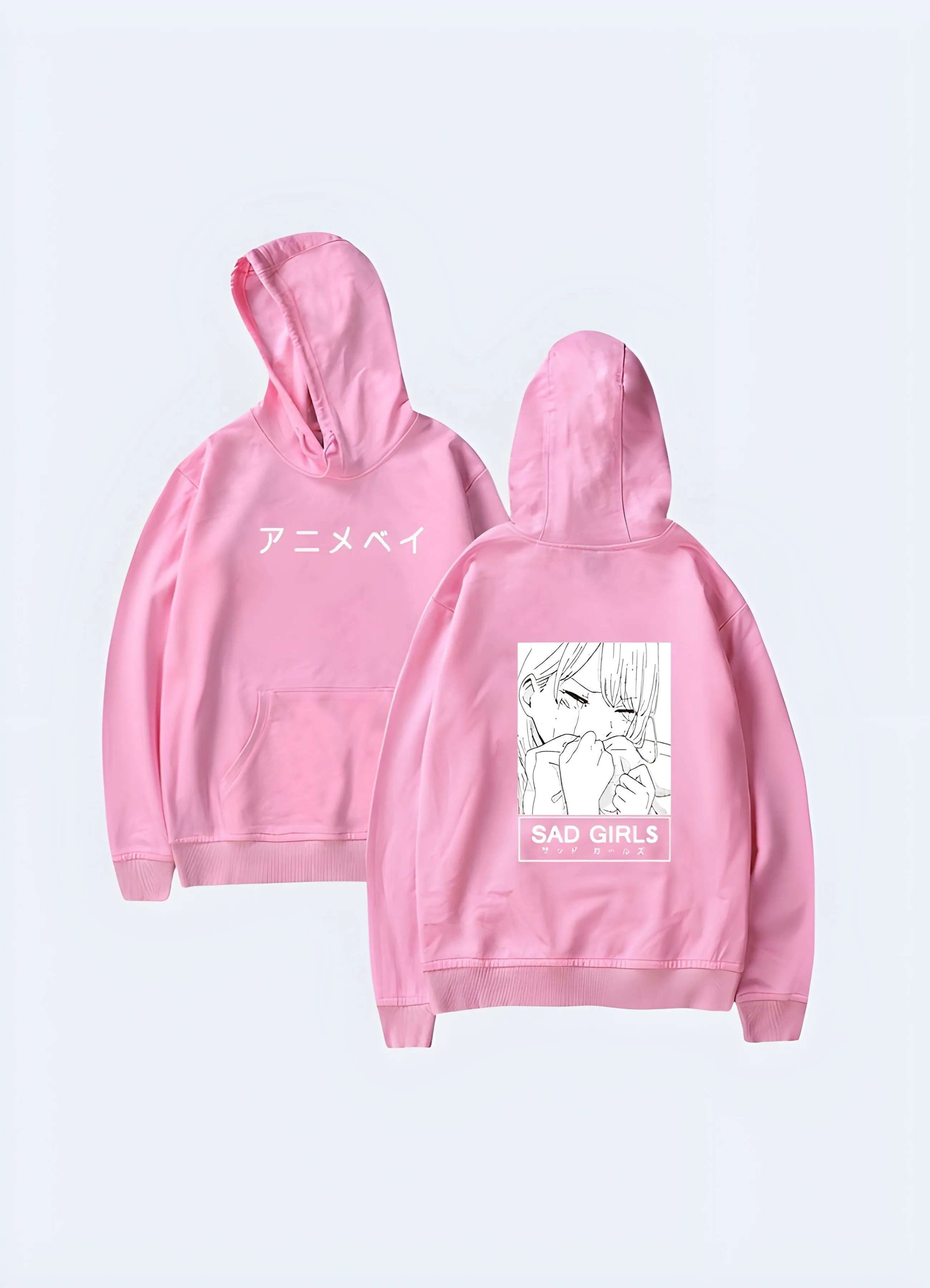 Sad Girls Manga Hoodie Women