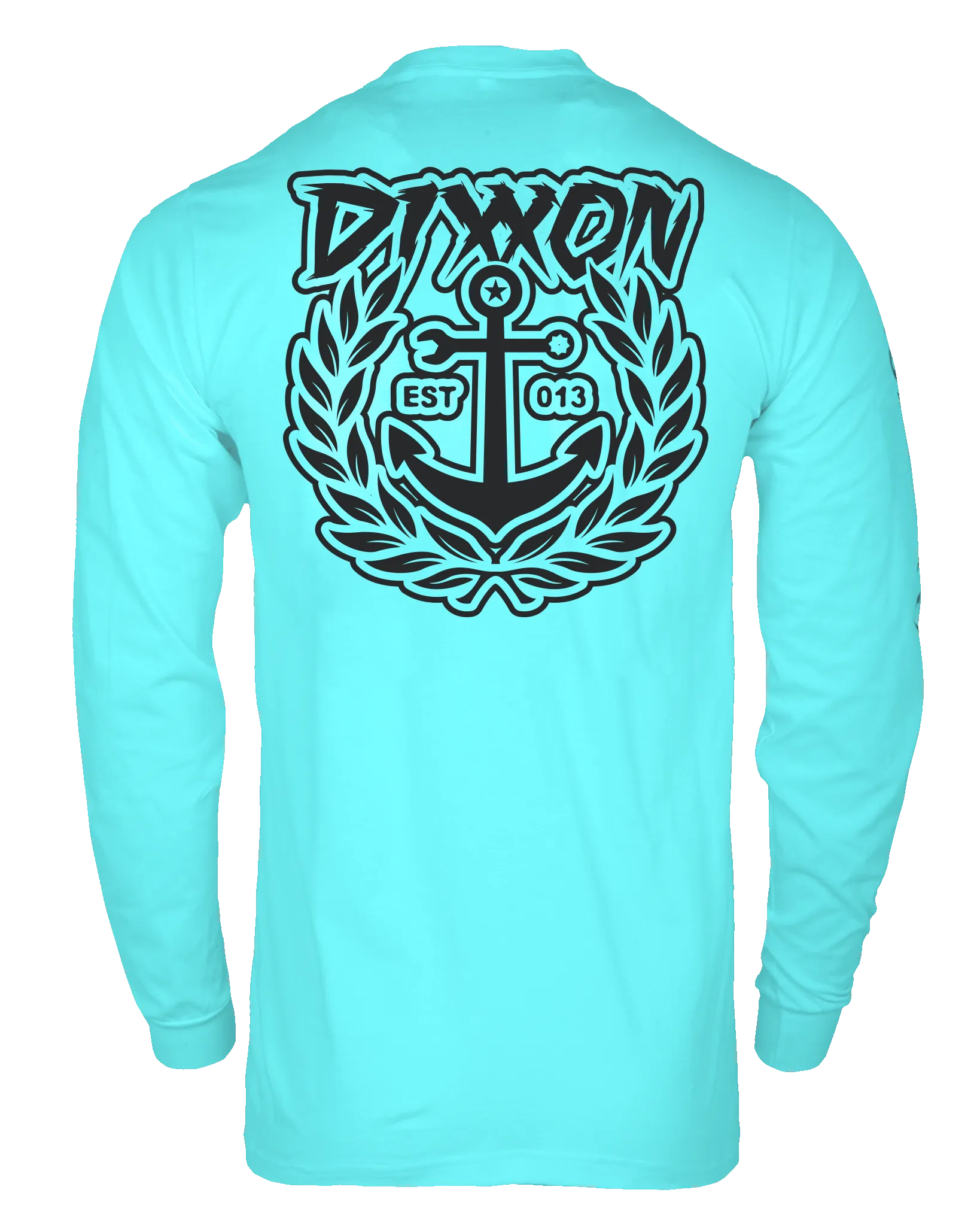 Salty Crest UV Long Sleeve T-Shirt - Aqua