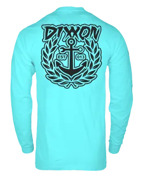 Salty Crest UV Long Sleeve T-Shirt - Aqua