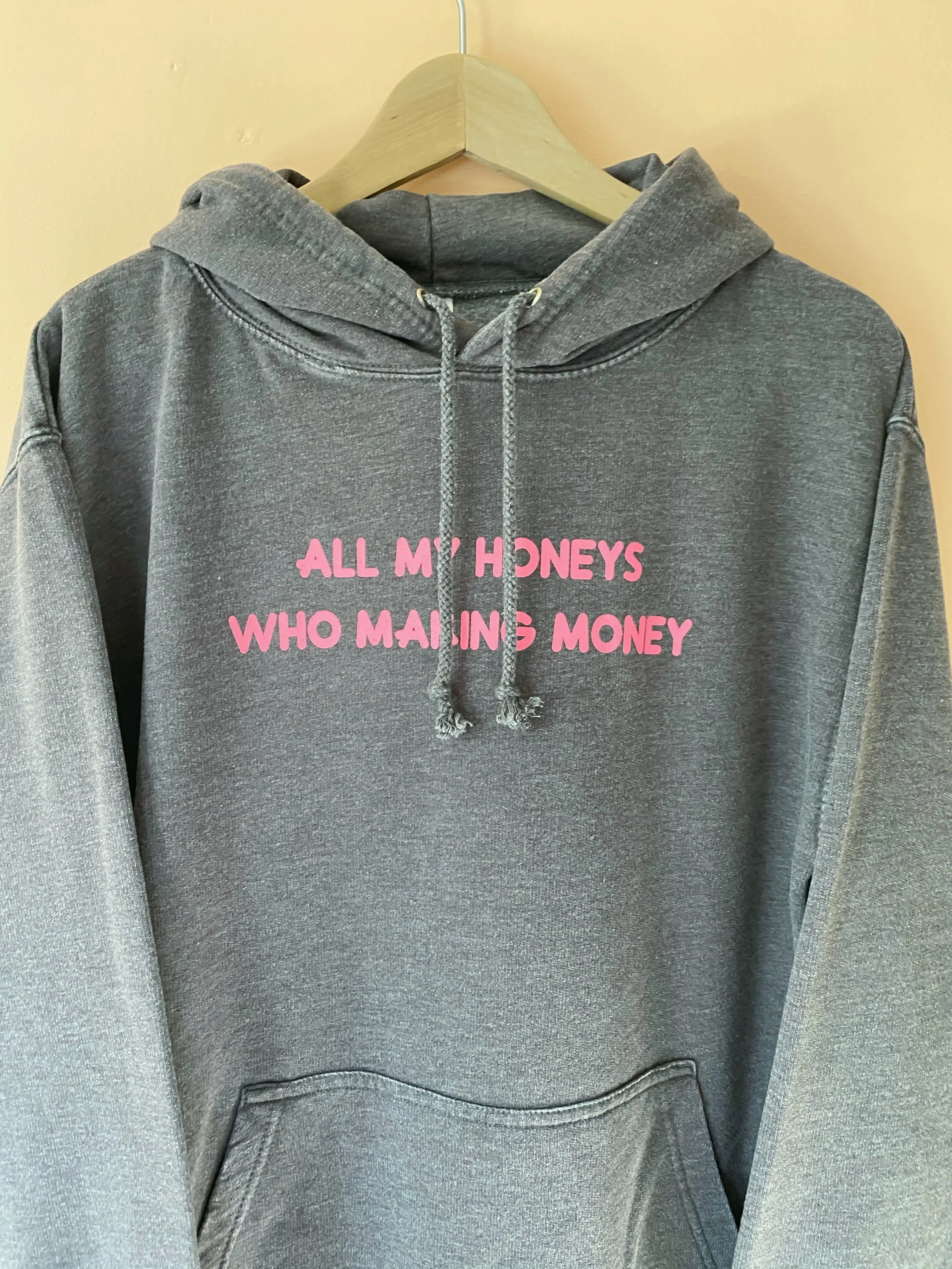 SAMPLE - Honeys making Money Charcoal Hoodie