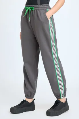 Side-Striped Grey Joggers