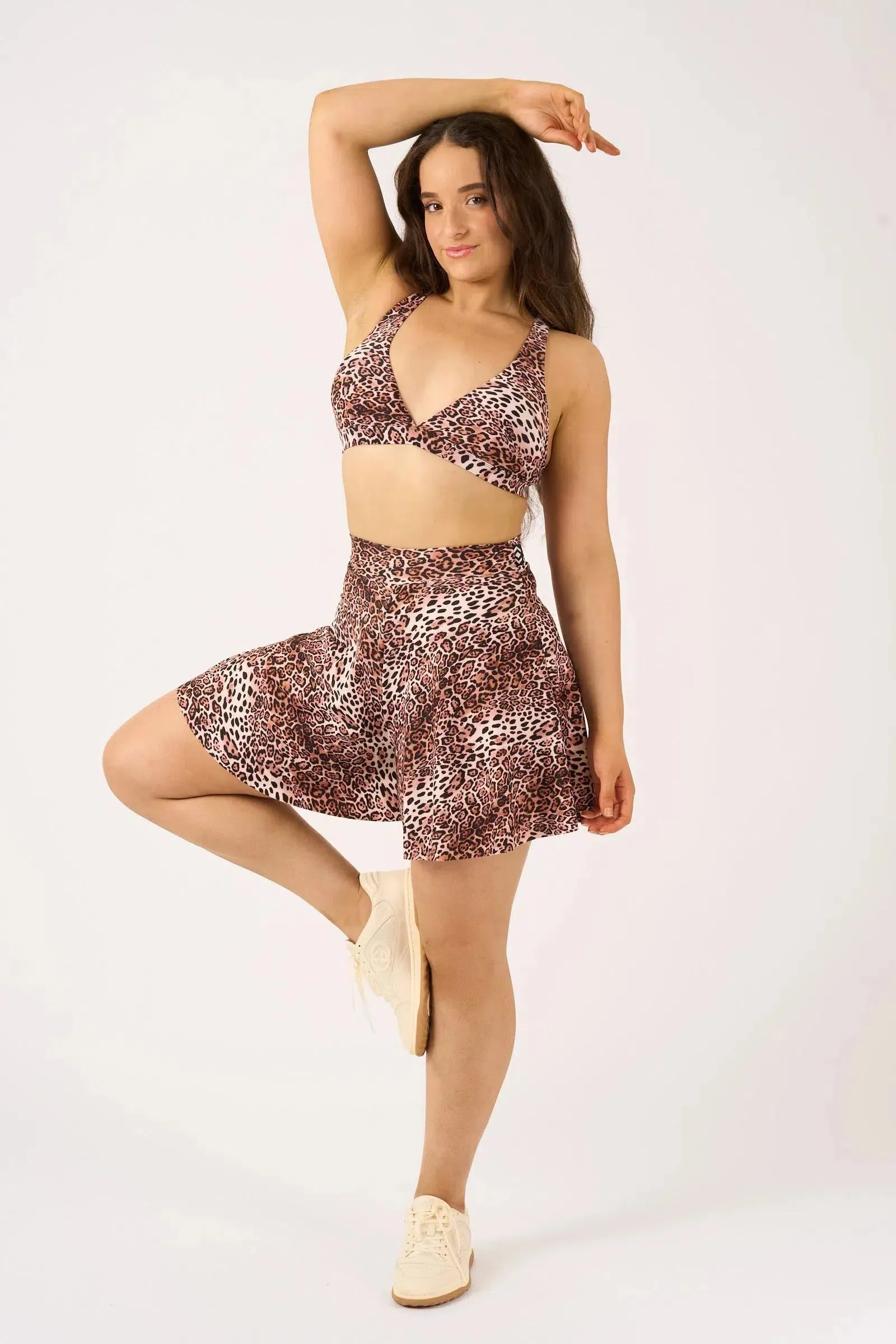 Silky Mini Palazzo Short - Natural Primal Animal