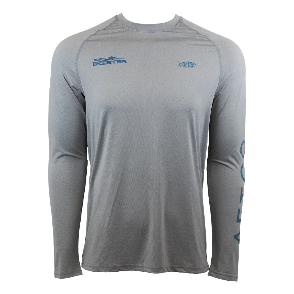 Skeeter AFTCO Samurai Long Sleeve - Heather Grey