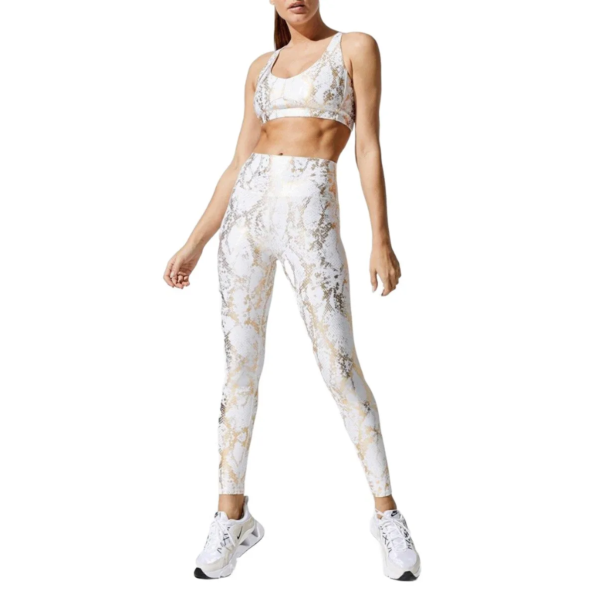 Snake Pattern Yoga Workout Set 2 Piece Activewear