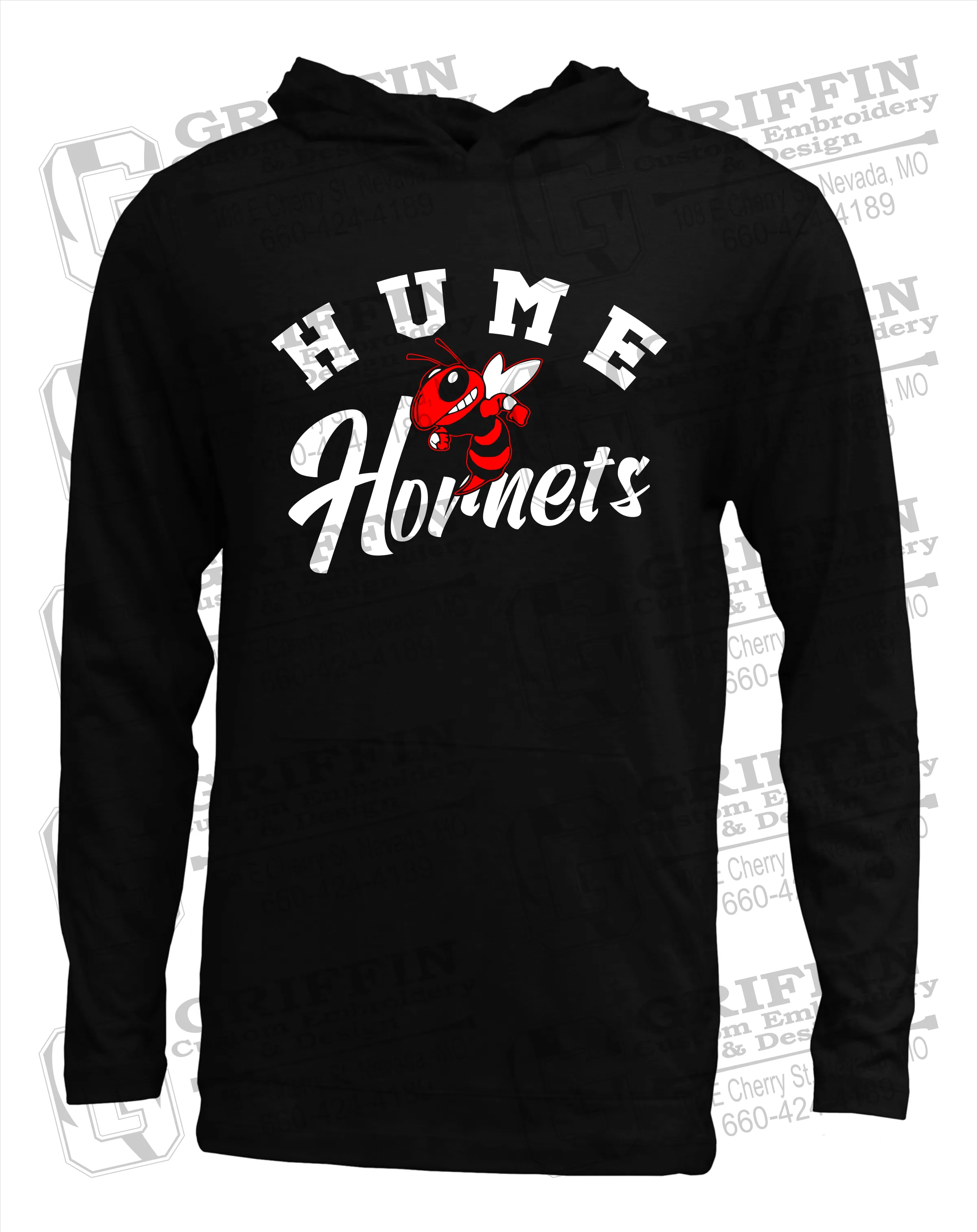 Soft-Tek T-Shirt Hoodie - Hume Hornets 23-E