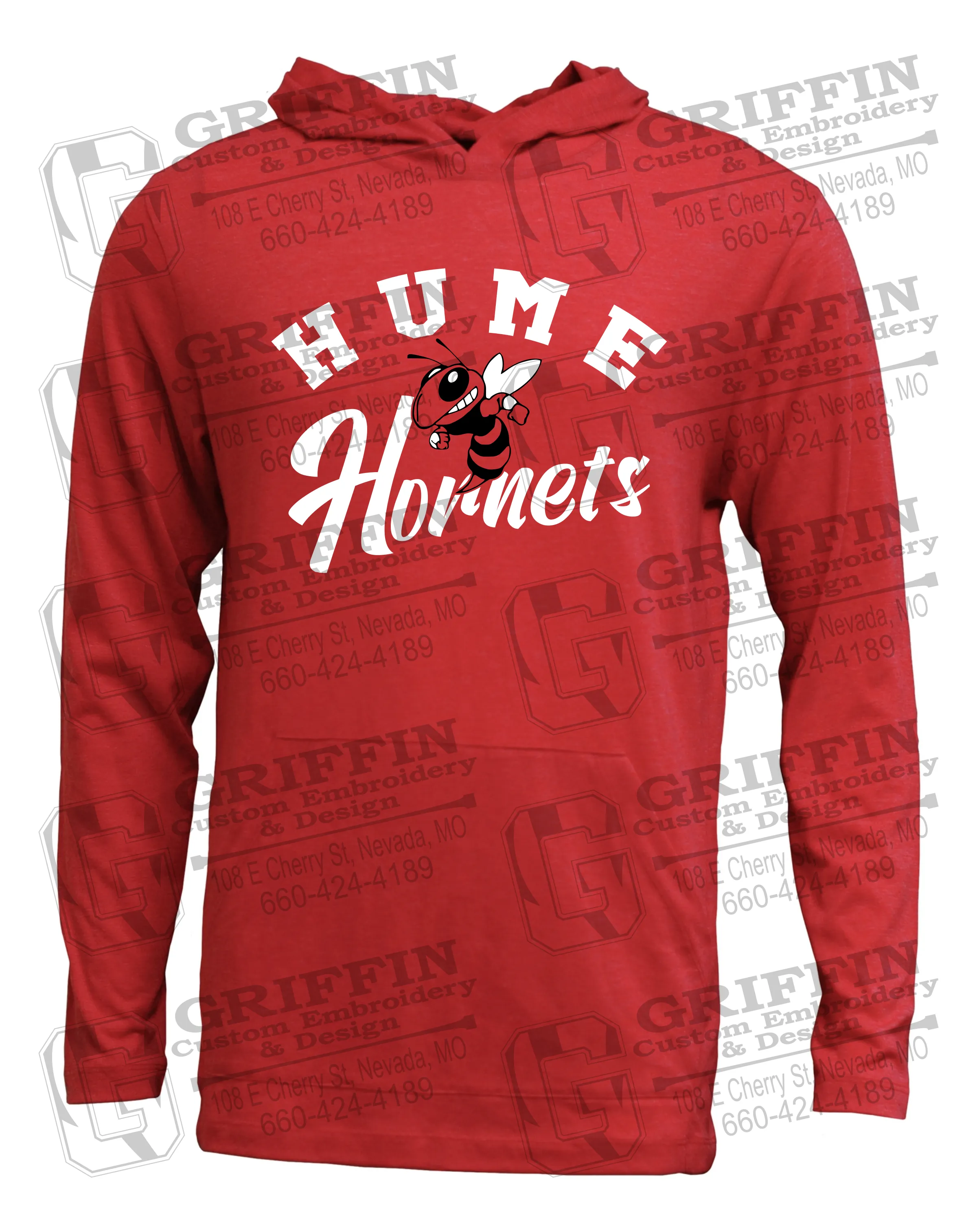 Soft-Tek T-Shirt Hoodie - Hume Hornets 23-E