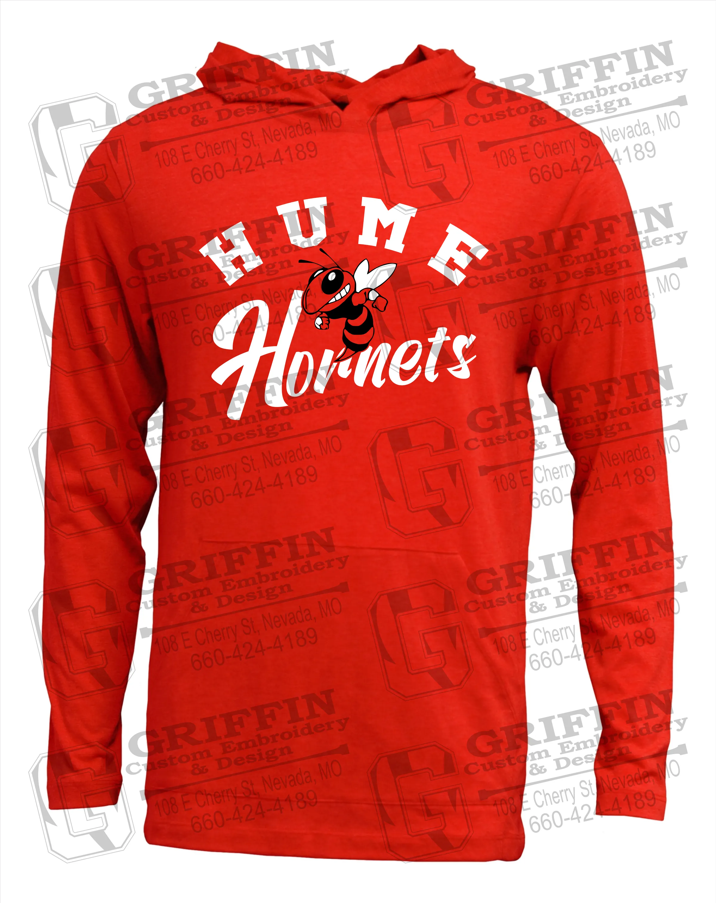 Soft-Tek T-Shirt Hoodie - Hume Hornets 23-E