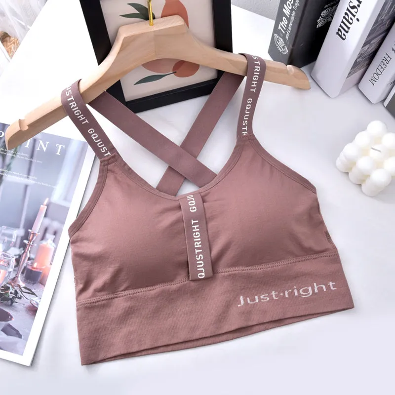 Sports Bra for Women Crisscross Back Bra