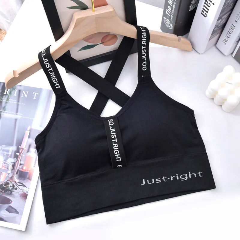 Sports Bra for Women Crisscross Back Bra