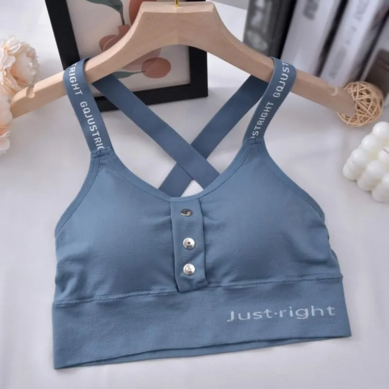 Sports Bra for Women Crisscross Back Bra