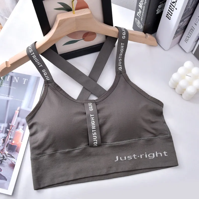 Sports Bra for Women Crisscross Back Bra