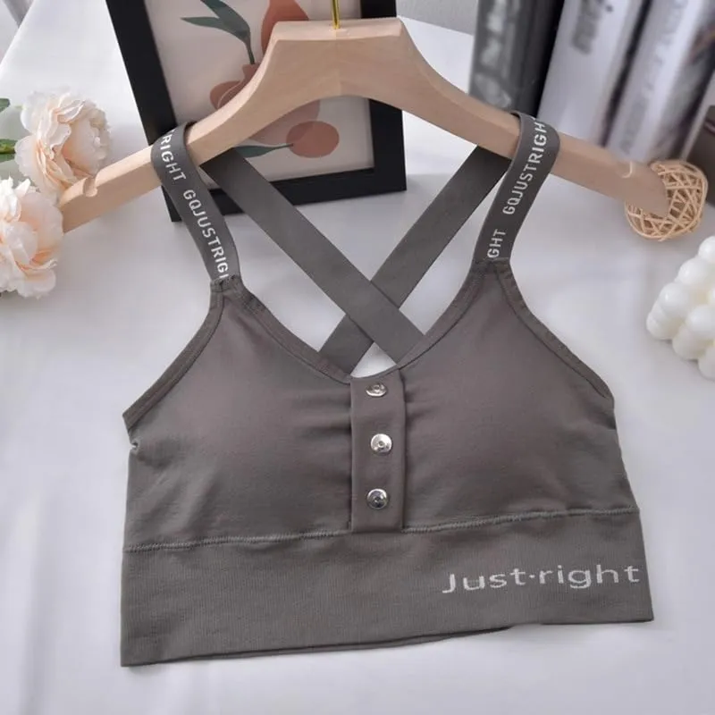 Sports Bra for Women Crisscross Back Bra