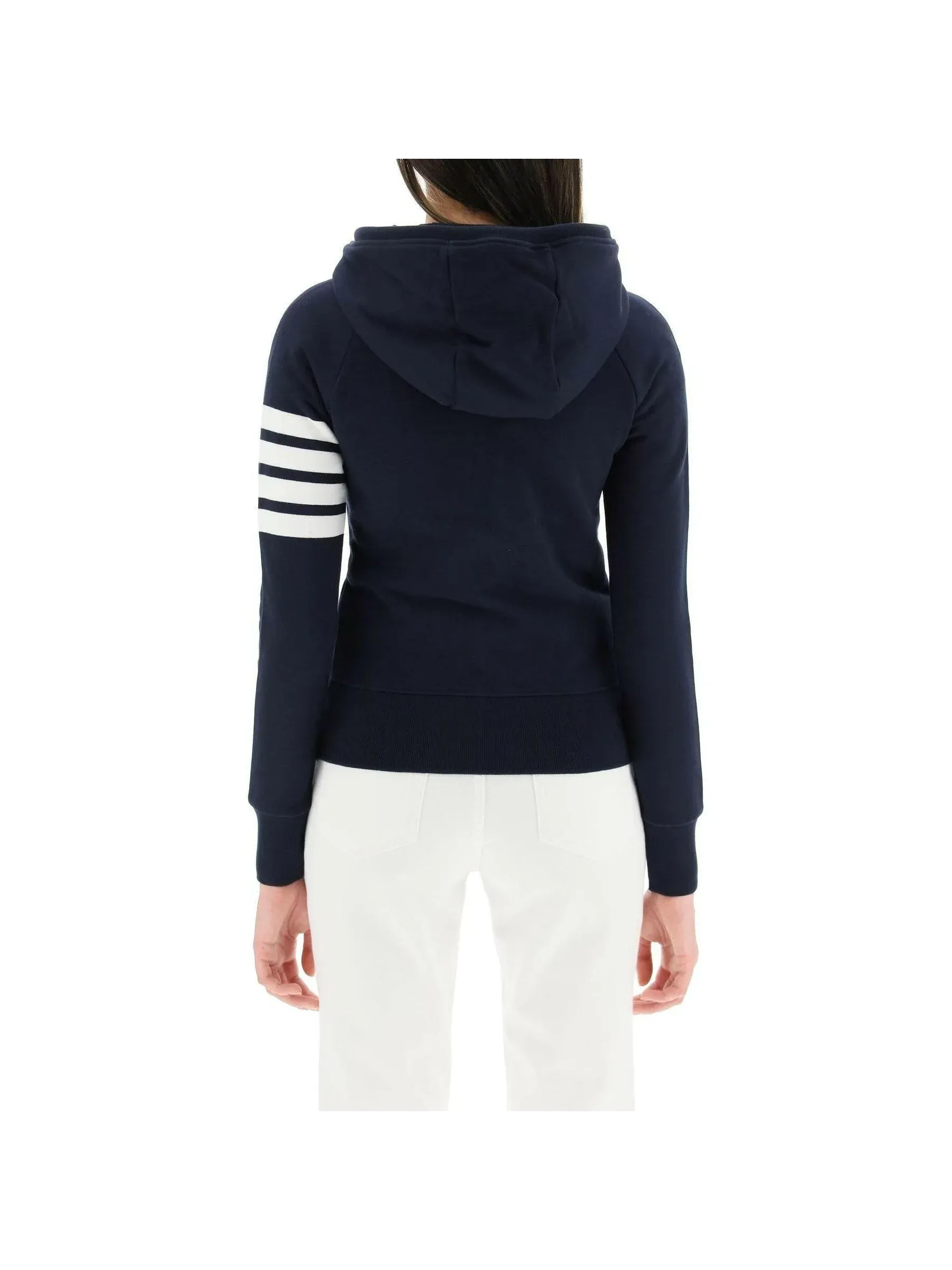 Striped Cotton Hoodie