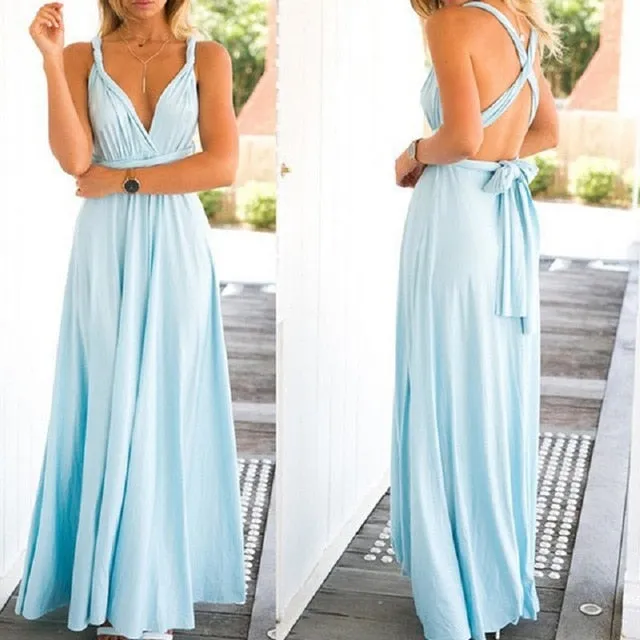 Stylemein - Backless Maxi Dress | Halter Dress