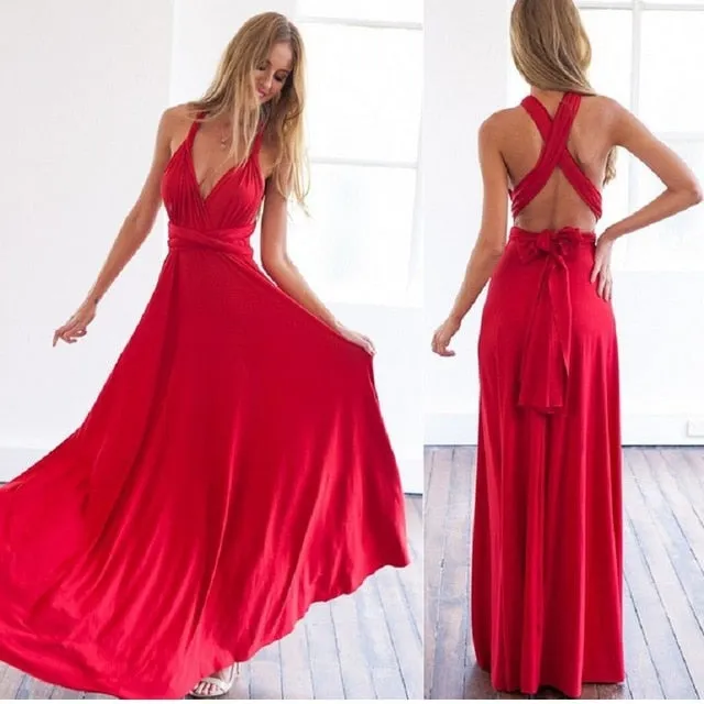 Stylemein - Backless Maxi Dress | Halter Dress