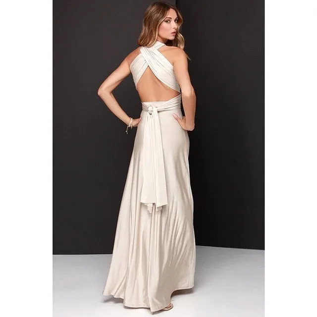 Stylemein - Backless Maxi Dress | Halter Dress