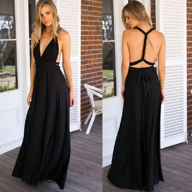 Stylemein - Backless Maxi Dress | Halter Dress