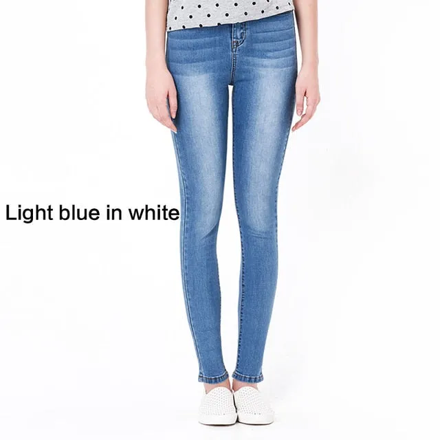 Stylish Comfort: Women's High Waist Slim Fit Denim Pants