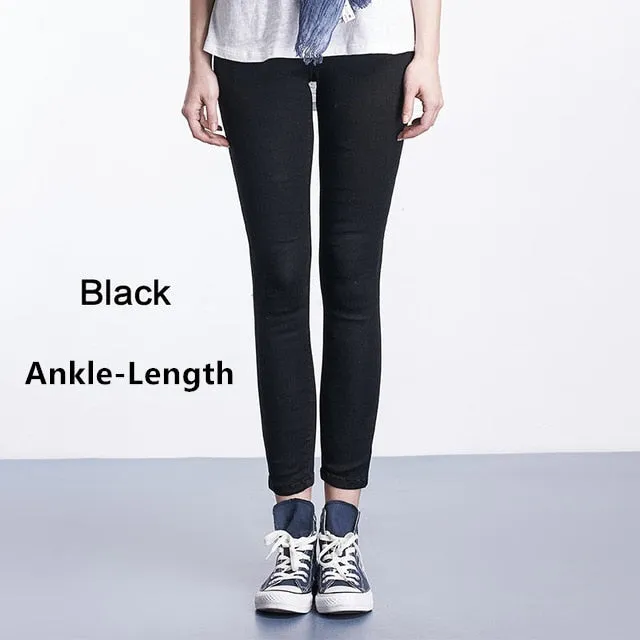 Stylish Comfort: Women's High Waist Slim Fit Denim Pants